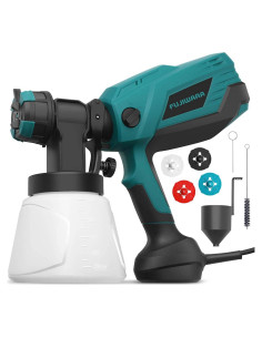 Pistola de Pintura Eléctrica FUJIWARA 700W 1000ml 4 Boquillas