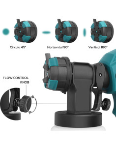 Pistola de Pintura Eléctrica FUJIWARA 700W 1000ml 4 Boquillas 2
