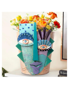 Maceta Abstracta Mrlikale 16.3 cm con Drenaje para Plantas