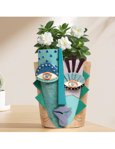 Maceta Abstracta Mrlikale 16.3 cm con Drenaje para Plantas