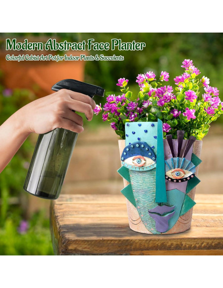 Maceta Abstracta Mrlikale 16.3 cm con Drenaje para Plantas