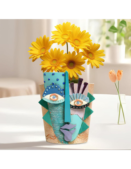 Maceta Abstracta Mrlikale 16.3 cm con Drenaje para Plantas