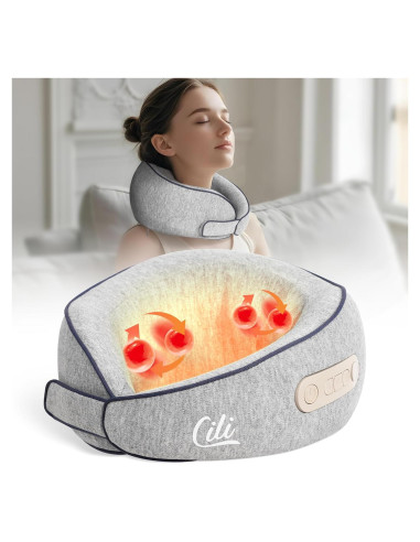 Masajeador de Cuello Inalámbrico CILI CL-6476 con Calor 2500mAh