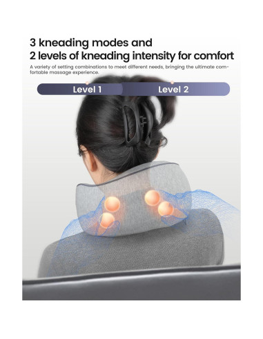 Masajeador de Cuello Inalámbrico CILI CL-6476 con Calor 2500mAh