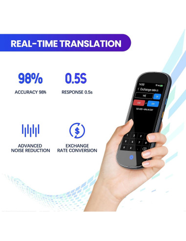 Traductor de Idiomas Neyes 2025 Pantalla Táctil 4" AI 137 Idiomas