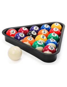 Juego de Bolas de Billar Mini TOPZEA 3.81 cm con Rack