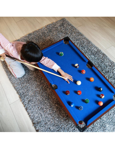 Juego de Bolas de Billar Mini TOPZEA 3.81 cm con Rack