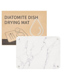 Alfombrilla de Secado Rápido Amviner de Diatomita 40x30cm Mármol