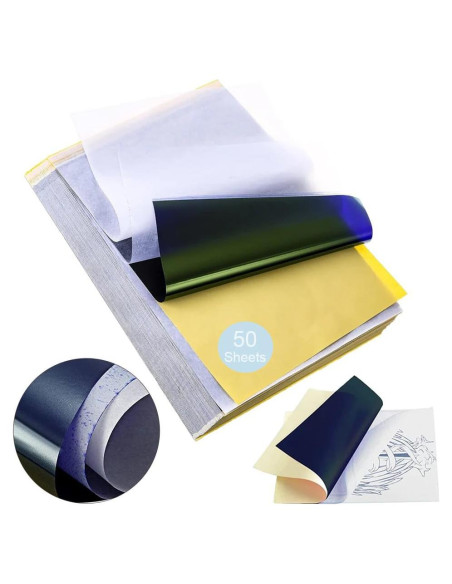 Papel de Transferencia de Tatuajes Gakonp A4 50 Hojas 4 Capas