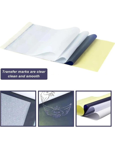 Papel de Transferencia de Tatuajes Gakonp A4 50 Hojas 4 Capas