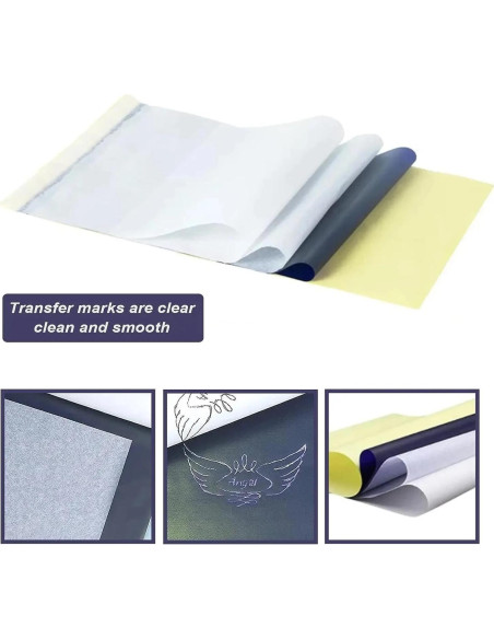 Papel de Transferencia de Tatuajes Gakonp A4 50 Hojas 4 Capas