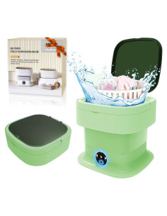 Lavadora Portátil YLTIMER 14L Plegable Compacta Verde