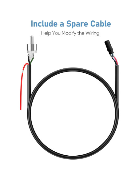 Cable de Video RCA a 4 PIN para Cámara de Respaldo YQMAJIM