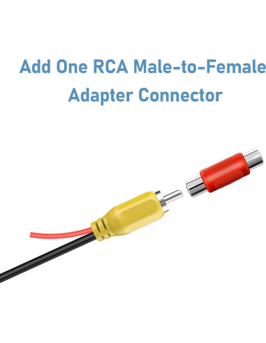 Cable de Video RCA a 4 PIN para Cámara de Respaldo YQMAJIM