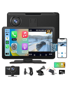 Pantalla Carplay Pyniro 9" con Cámara 4K y GPS