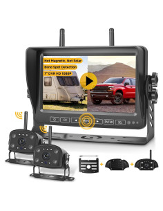 Cámara de Respaldo Inalámbrica Xrizuo 1080P 7" con 2 Cámaras