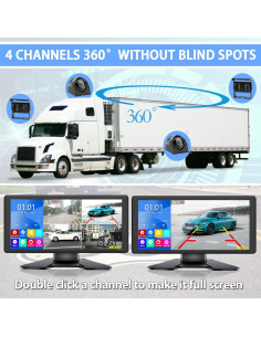 Sistema de Cámara de Respaldo DOUXURY 4K 10.36" 4 Cámaras HD 2