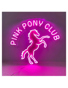 Luz de Neón LED Rosa DUOLIYBC 40.6x35.6 cm Decorativa