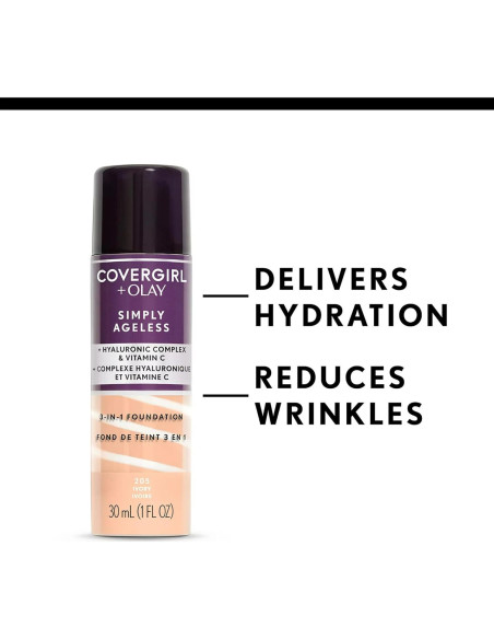 Base Líquida Anti-Envejecimiento Covergirl Olay 29.57 ml Marfil Claro