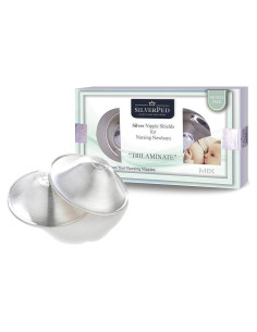 Copas de Lactancia de Plata 999 SilverPed - Alivio Pezones 2 Pzas