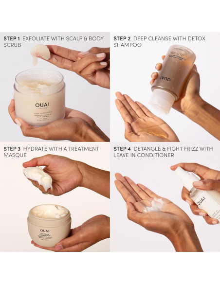 Champú Detox OUAI 296 ml - Aclarador con Vinagre de Sidra