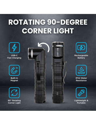 Linterna táctica recargable 1400LM LED Dongguan S3