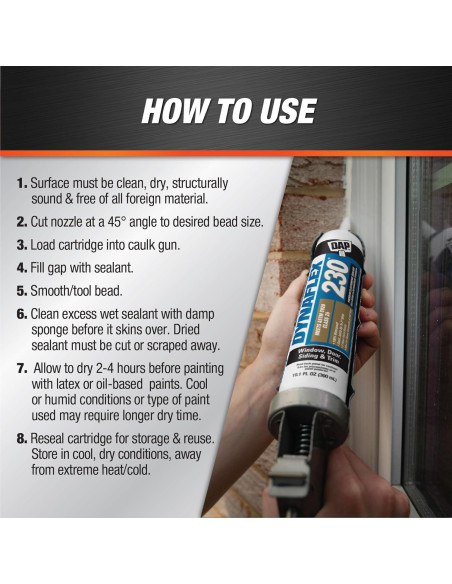 Sellador Elastomérico DAP Dynaflex 230 Pro Beige 10.1 Oz