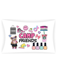 Funda de Almohada Gilbins Blanca para Autógrafos Campamento