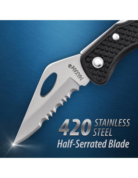 Cuchillo Plegable Maxam Falcon IV Lockback 5.08 cm Acero Inoxidable