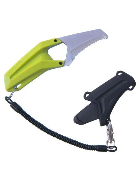 Cuchillo de Rescate EDELRID Oasis - Hoja Serrada 20.5cm