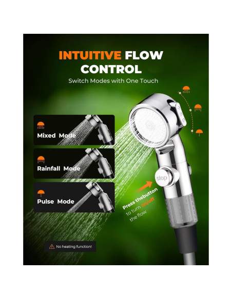 Ducha Portátil ZIBRALEX RC-04 Compacta IPX7 3 Modos