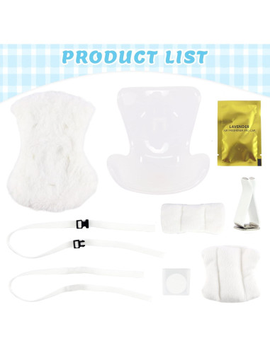 Asiento de coche para muñecas TDDS9 15-17cm Blanco