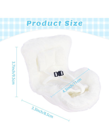 Asiento de coche para muñecas TDDS9 15-17cm Blanco