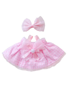 Conjunto de Ropa para Muñeca de Peluche Niannyyhouse Rosa 10-20cm