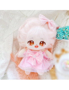 Conjunto de Ropa para Muñeca de Peluche Niannyyhouse Rosa 10-20cm 2