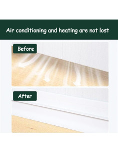 Tapón para Corrientes de Aire DAFUWENG 4 Unidades Blanco 2