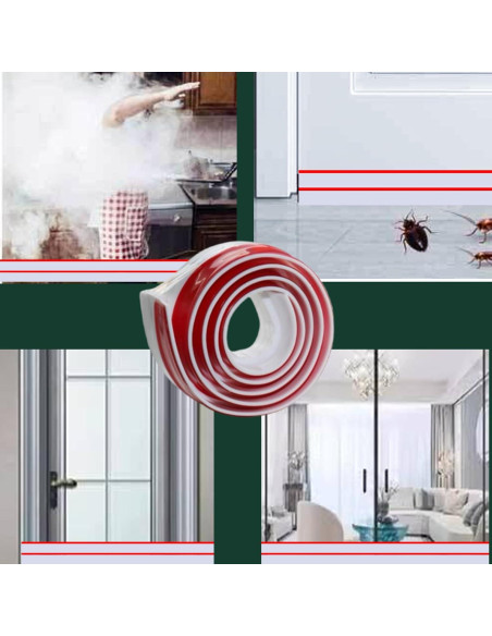 Tapón para Corrientes de Aire DAFUWENG 4 Unidades Blanco