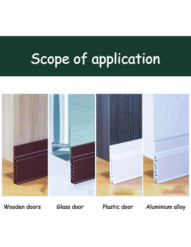 Tapón para Corrientes de Aire DAFUWENG 4 Unidades Blanco