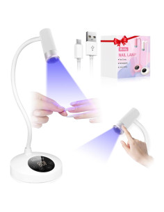 Lámpara UV LED para Uñas Gel X Inalámbrica 12W Blanca