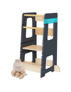 Taburete de Cocina para Niños KYWAI Ajustable Antivuelco