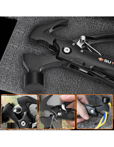 Martillo Multiherramienta SUYUKI 12 en 1 con Llave Copo de Nieve