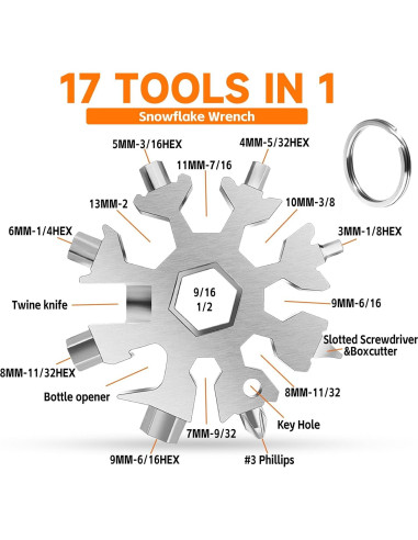 Martillo Multiherramienta SUYUKI 12 en 1 con Llave Copo de Nieve