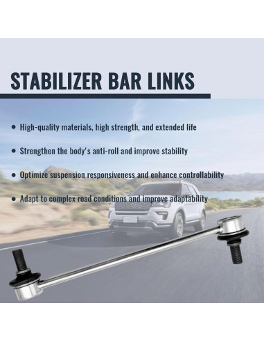 Enlace de Barra Estabilizadora Delantera GFBZS K7258 - 2 Piezas