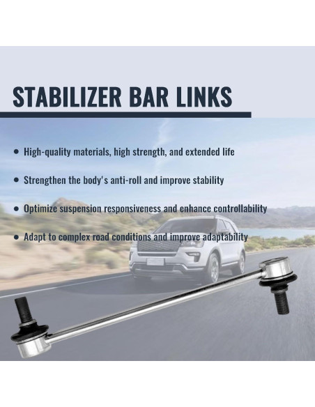 Enlace de Barra Estabilizadora Delantera GFBZS K7258 - 2 Piezas