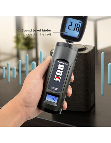 Calibrador de Nivel de Sonido JuviPerpric 94dB 114dB Pantalla LCD