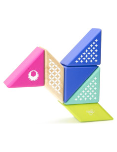 Juego de Bloques Magnéticos Tegu Colibrí 6 Piezas para Viajar