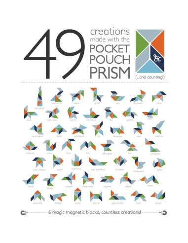 Juego de Bloques Magnéticos Tegu Colibrí 6 Piezas para Viajar