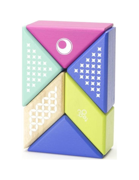Juego de Bloques Magnéticos Tegu Colibrí 6 Piezas para Viajar