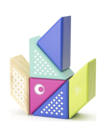 Juego de Bloques Magnéticos Tegu Colibrí 6 Piezas para Viajar