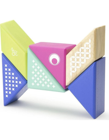 Juego de Bloques Magnéticos Tegu Colibrí 6 Piezas para Viajar
